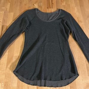 Lululemon size 4 reversible, long sleeved shirt